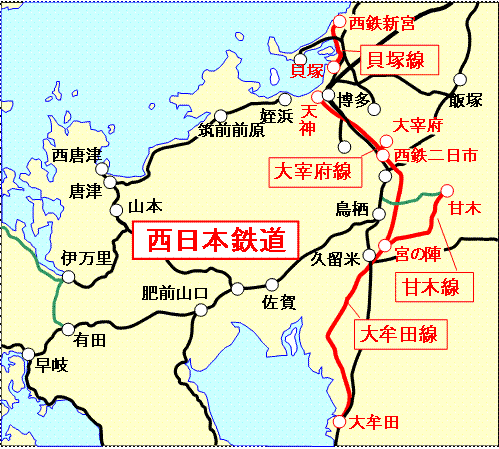 西鉄(天神大牟田線)特急 車窓 西鉄福岡→西鉄久留米・西鉄柳川/ 3000形 西鉄福岡758発(大牟田行)