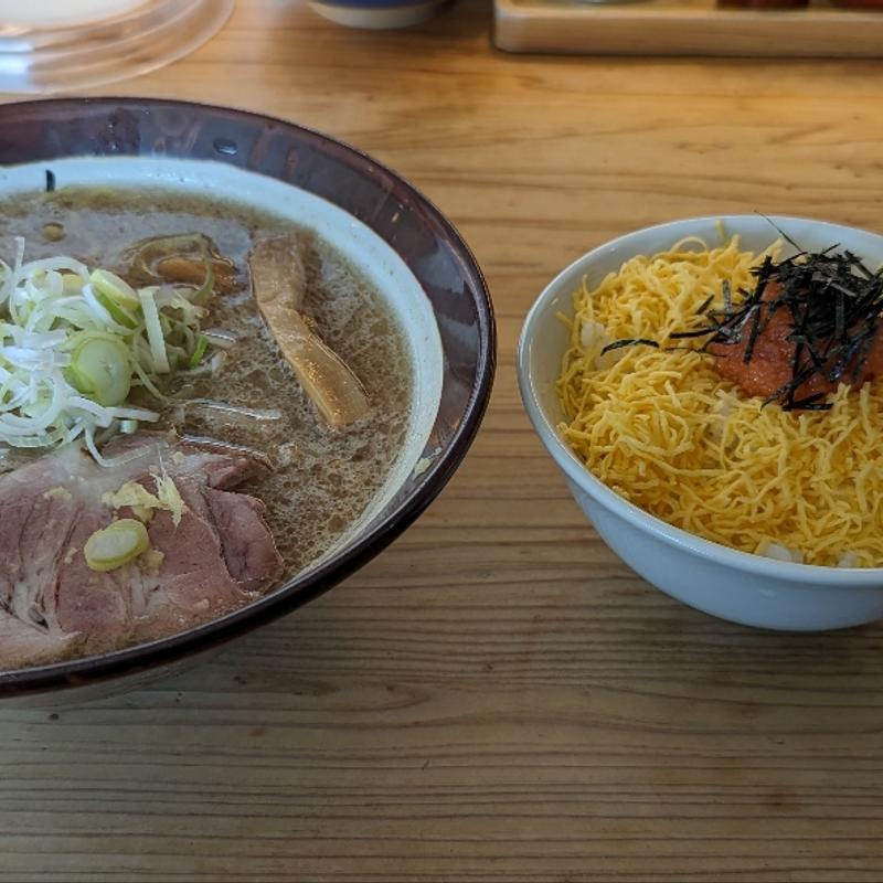 札幌市豊平区中の島 すみれ中の島本店 味噌ラーメン＆すみれ御飯セット