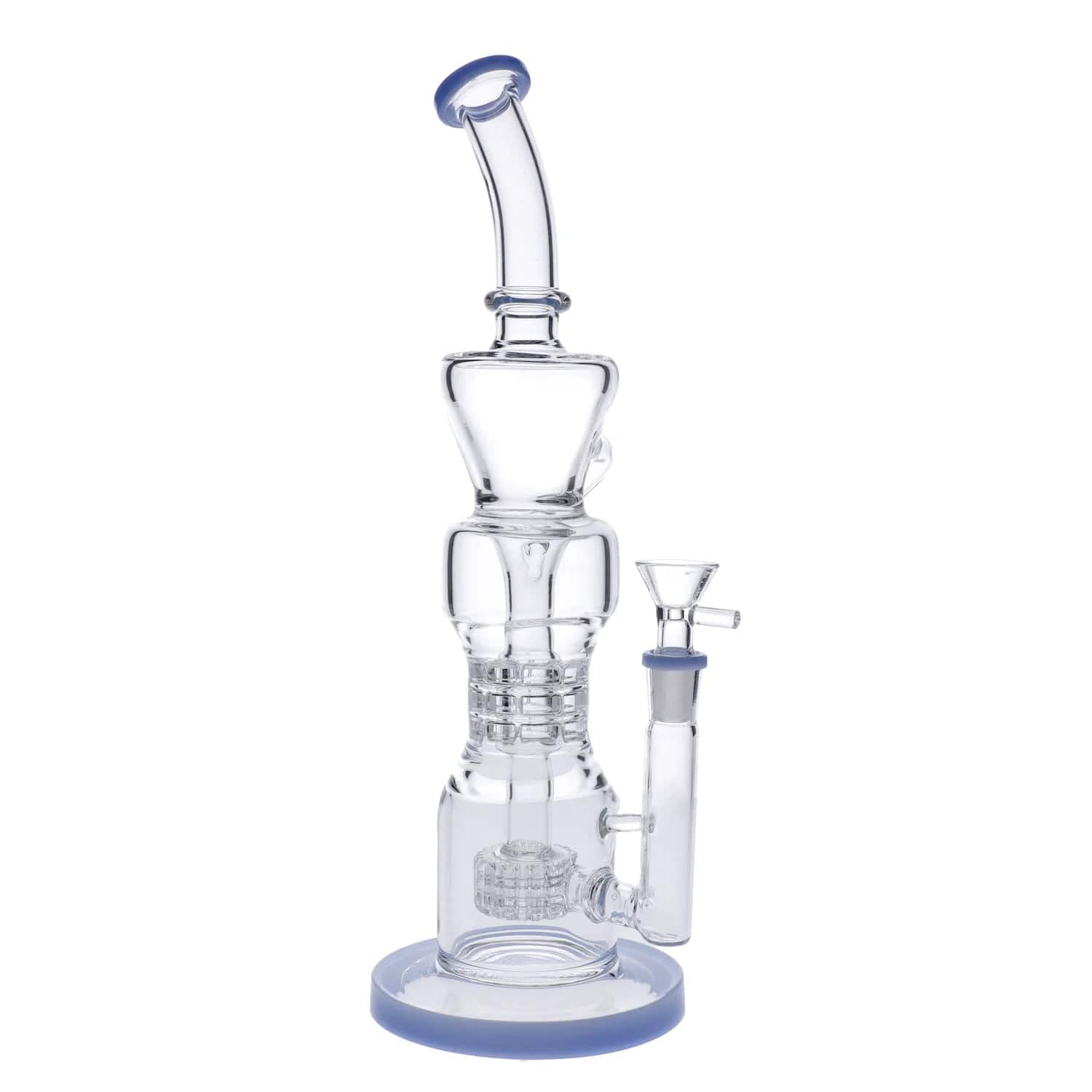 Opal Accented Recycler Mini Bong