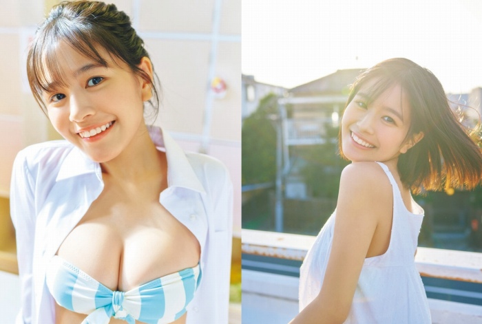 TikTokで話題のインフルエンサー・夏芽すずの推定Cカップ美乳水着画像 - グラビア大銀河