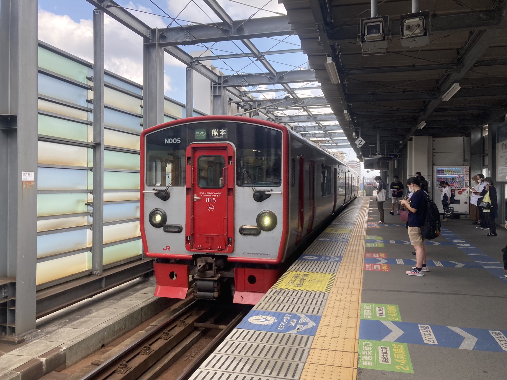 豊肥本線:新水前寺駅 (しんすいぜんじ) - tkmov(バイクとローカル線と)