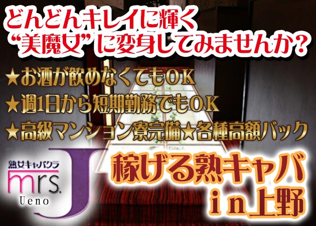 上野・湯島 30代 ナイトワークのキャスト求人・バイト募集【キャバクラウン関東】