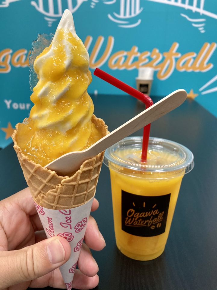 title 食べられる火山灰？😳桜島港【MINATO cafe】の「降灰ソフトクリーム」🍦✨