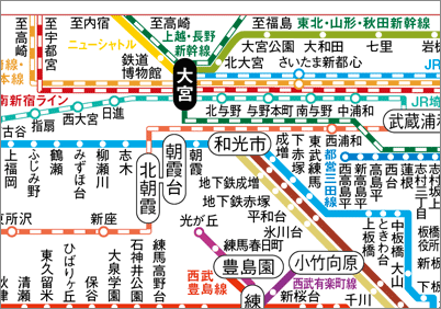 八王子～大宮直通！むさしの号の停車駅・ルートを路線図で徹底解説【街画コム】