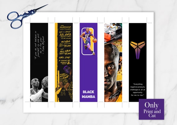 Black Mamba Mentality Bookmarks, Kobe