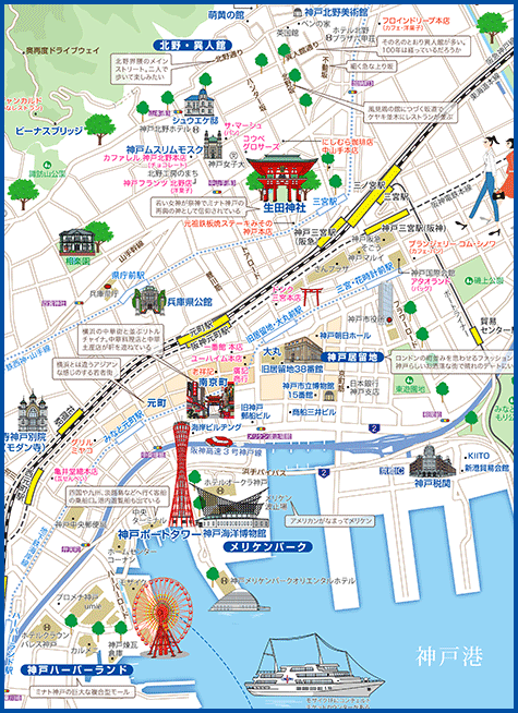 飛鳥、奈良、京の都の周辺地図 - トンビが見た江戸の町 (江戸鳥瞰図、江戸時代、平安時代の復元地図)