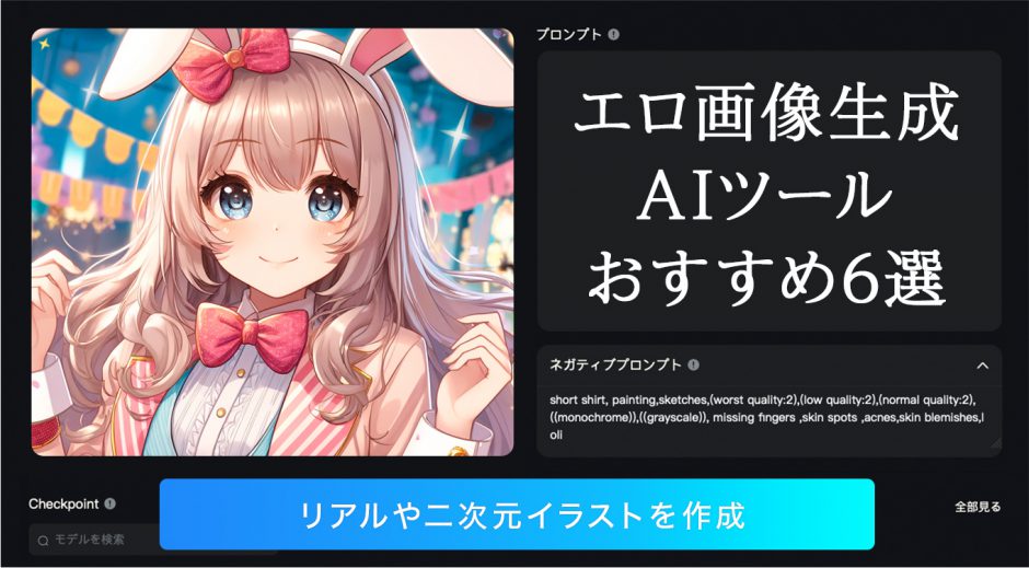 エロいAIイラストが無料で生成できる画像生成AIまとめ｜おすすめはStable Diffusion