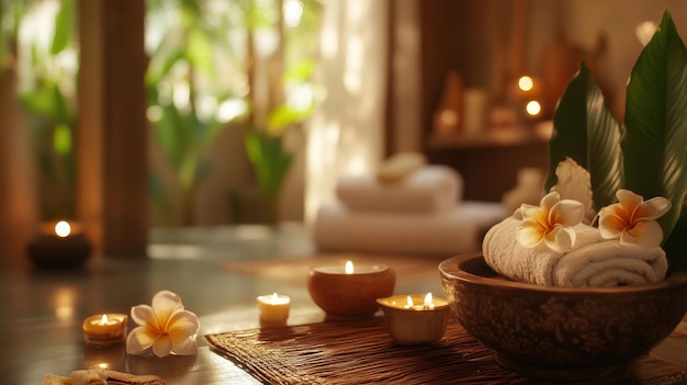 Soothing aroma massage with traditional