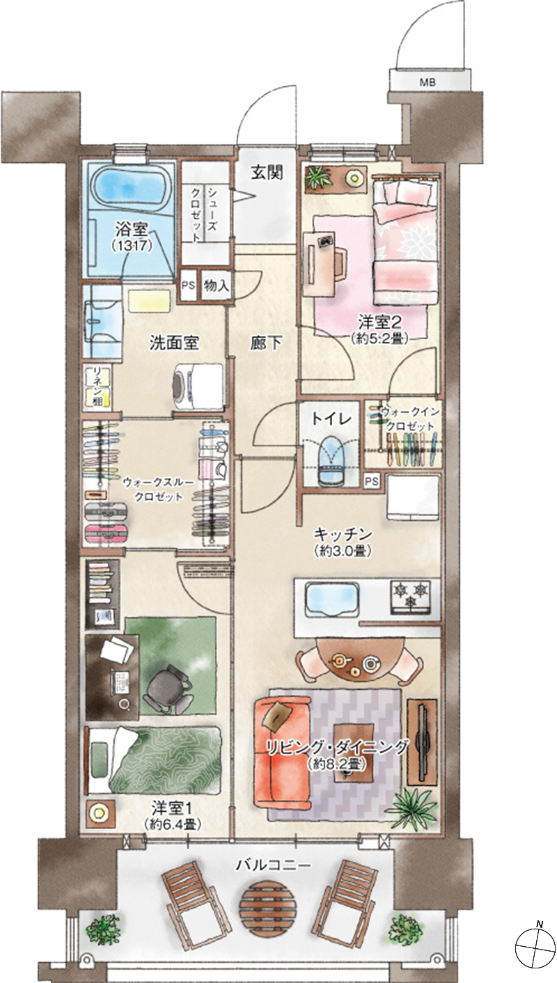 平屋20坪】二人暮らし向けの注文住宅間取り特集【DINKs編】｜注文住宅お役立ちコラム｜悠悠ホーム | 福岡・熊本・佐賀のハウスメーカー