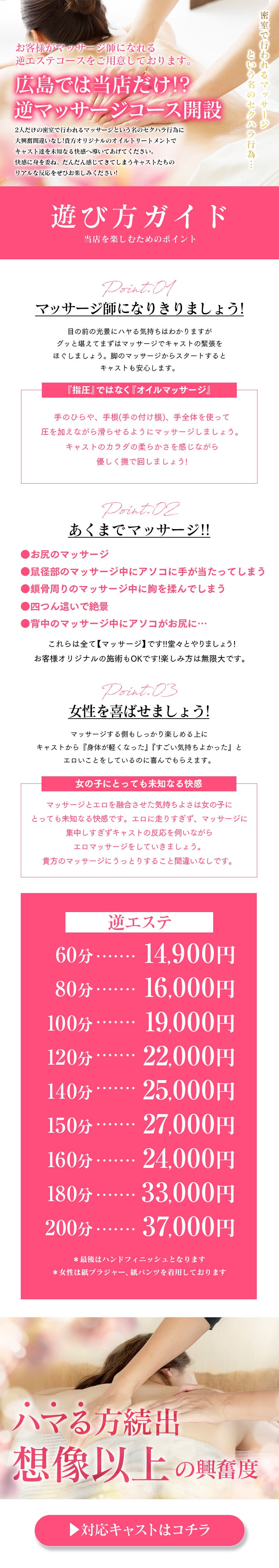 逆マッサージの遊び方、コンセプトを漫画でご紹介♪ - 大宮逆マッサージ｜大宮発 デリヘル