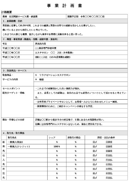 エステティシャンの職務経歴書の書き方 | はたらいく