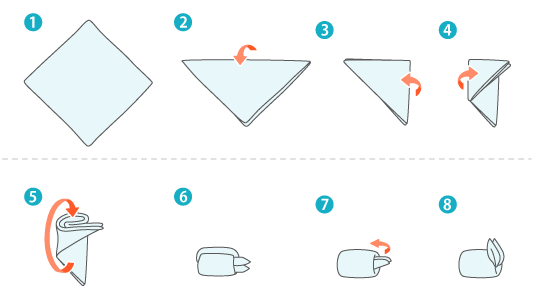 30秒で完成！おしぼりのきれいなたたみ方と出す時・使う時のマナー