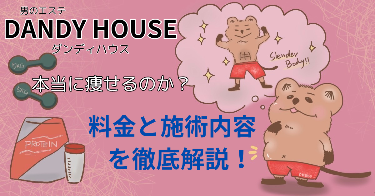 ダンディハウス】の料金と「10キロ痩せた」施術内容を徹底解説！ | みししっぴの旅するダイエットブログ