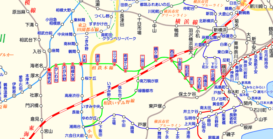 相鉄本線の横浜から海老名まで１日で歩いてみた【相鉄本線歩き旅 ＃01】 - 本とか旅とか悟りとか。